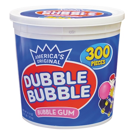 Dubble Bubble Bubble Gum, Original Pink, 300/Tub CVT16403 | Zoro